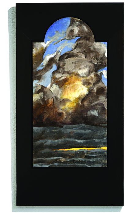 joseph besch, portrait painting, cloudscape