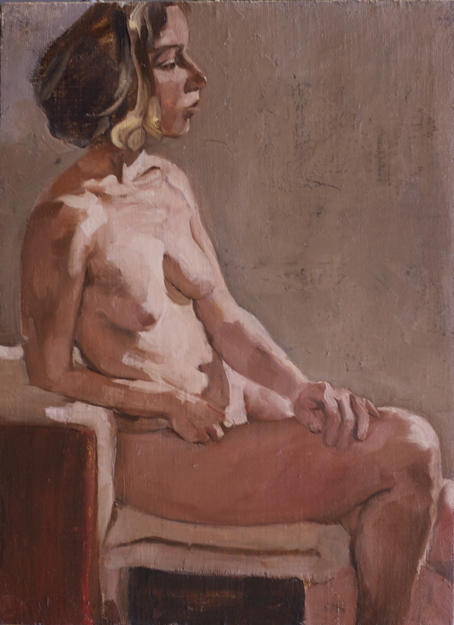 nude oil portrait julie webb